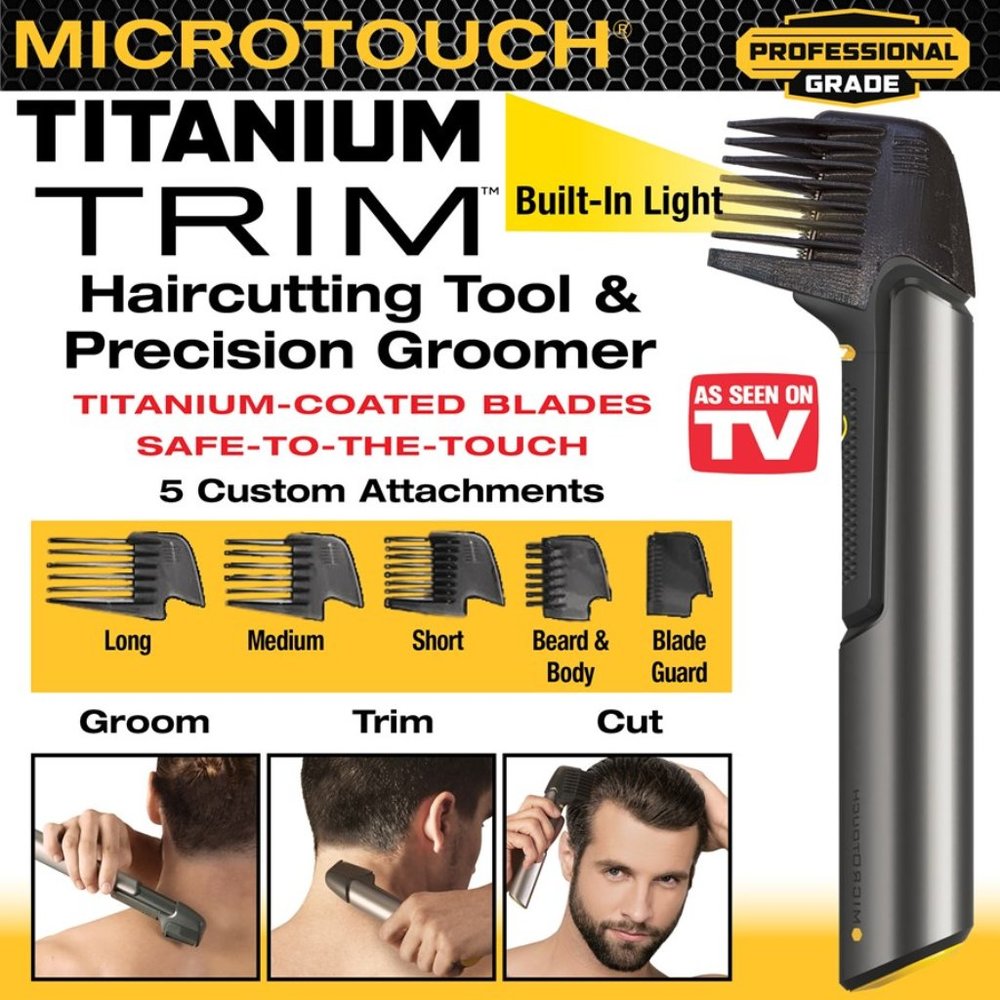 Microtouch Titanium Trim Haircutting Tool & Precis